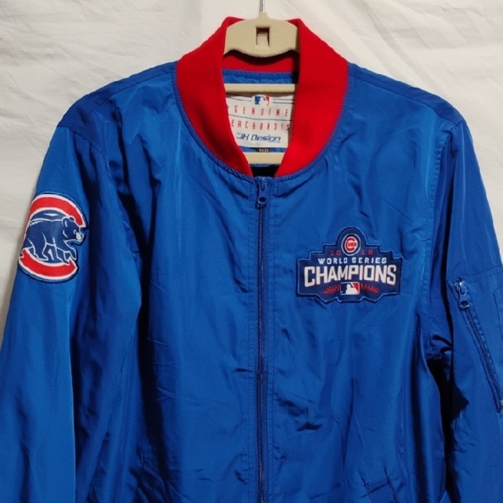 (BX48) SALE! Chicago Cubs Genuine Merchandise 2016 World Series Champions Jacket - Picture 2 of 12